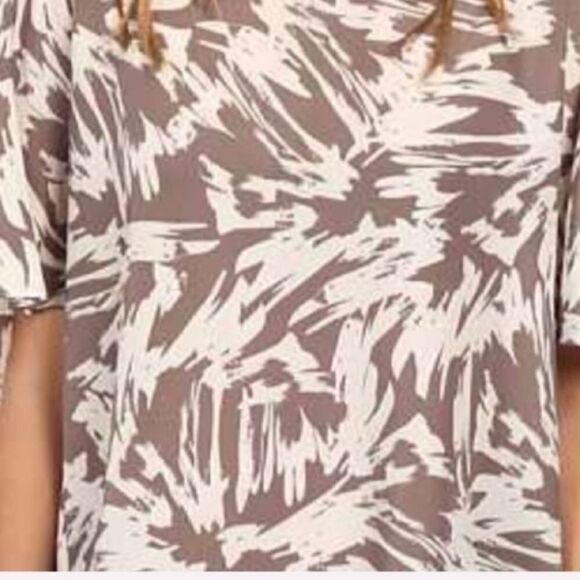 Vince Camuto Abstract Neutral Skirt Size 6 NWT - Picture 6 of 8